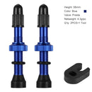 2 Pcs/set Bicycle 40/60/80mm Valve for Compatible Road MTB Bicycle Tubeless Tires Brass Core Alloy Stem Tubeless Sealant