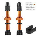 2 Pcs/set Bicycle 40/60/80mm Valve for Compatible Road MTB Bicycle Tubeless Tires Brass Core Alloy Stem Tubeless Sealant