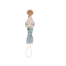 1PC Baby Pacifier Chain Elephant Wooden Clip Geometric Crochet Beads Bag Wood Teether Tiny Rod Dummy Clips Baby Pacifier Holder
