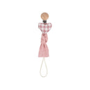 1PC Baby Pacifier Chain Elephant Wooden Clip Geometric Crochet Beads Bag Wood Teether Tiny Rod Dummy Clips Baby Pacifier Holder