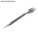 Mace/Retro/Twist Shape Aluminum Smoking Set Hookah Sheesha Fork Chicha Narguile Cachimba Nargile Accessories Drop Shipping