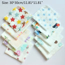 5~10pcs Baby Infant Towel Muslin Towel Handkerchiefs Two Layers Wipe Towel 6 layer densely woven muslin cotton Adult kids Towels