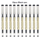 0.35mm Fine Gel Pen Blue/Black Ink Refills Rod for Handle Marker Pens School Gelpen Office Student Writing Drawing Stationery