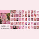 JIANWU 50sheets Ins Style Sticker Book Washi Paper journal DIY Material Decoration Sticker Memo Pad Scrapbook Stationery