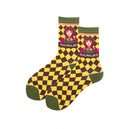Occident Fashion Colorful Print Socks Women with Mushroom Spring Woman Socks Cotton Calcetines Mujer Meias 010202