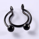 1pcs U Shaped Fake Nose Ring Lip Hoop Septum Rings Stainless Steel Nose Piercing Fake Piercing Oreja Pircing Jewelry