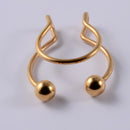 1pcs U Shaped Fake Nose Ring Lip Hoop Septum Rings Stainless Steel Nose Piercing Fake Piercing Oreja Pircing Jewelry