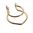 1pcs U Shaped Fake Nose Ring Lip Hoop Septum Rings Stainless Steel Nose Piercing Fake Piercing Oreja Pircing Jewelry