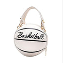 1Pcs Ball Purses For Teenagers Women Shoulder Bags Crossbody Chain Hand Bags Personality Female Leather Pink Basketball Bag