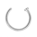1Pc Stainless Steel Fake Nose Ring Hoop Septum Rings C Clip Lip Ring Earring for Women Fake Piercing Body Jewelry Non-Pierced