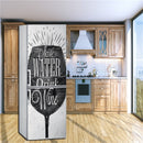 3D Wallpaper For Refrigerator Self Adhesive Vinyl Wardrobe Sticker Kitchen Fridge Decoration Decal Home Decor Mural Wall Poster