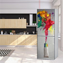 3D Wallpaper For Refrigerator Self Adhesive Vinyl Wardrobe Sticker Kitchen Fridge Decoration Decal Home Decor Mural Wall Poster