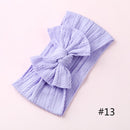 1pcs Cable Knit Nylon Bow Headwrap, One size fits all nylon headbands, wide nylon headbands, baby headbands, Knot bow headwear