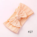 1pcs Cable Knit Nylon Bow Headwrap, One size fits all nylon headbands, wide nylon headbands, baby headbands, Knot bow headwear