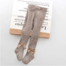 0-8 Yrs Children Cotton Baby Girls Pantyhose Spring Autumn Winter Bowknot TightsKids Infant Knitted Collant Tights