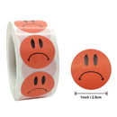 500pcs/roll Car Laptop Phone Stickers Smiling Face Portrait Sticker Toys for Children Kids Reward Motivational Teacher Stickers