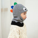 Doitbest 2 to 6 years old Boy girl Beanie Protect neck Cartoon animal Windproof Winter Child knit hat kids girl's Earflap Caps