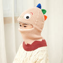 Doitbest 2 to 6 years old Boy girl Beanie Protect neck Cartoon animal Windproof Winter Child knit hat kids girl's Earflap Caps