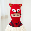 Doitbest 2 to 6 years old Boy girl Beanie Protect neck Cartoon animal Windproof Winter Child knit hat kids girl's Earflap Caps