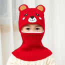 Doitbest 2 to 6 years old Boy girl Beanie Protect neck Cartoon animal Windproof Winter Child knit hat kids girl's Earflap Caps
