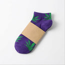 1 Pair Fashion Men Socks Cotton Weed Colorful Male Soft Breathable Short Ankle Socks Maple Leaf Casual Socks Sox Calcetines
