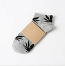 1 Pair Fashion Men Socks Cotton Weed Colorful Male Soft Breathable Short Ankle Socks Maple Leaf Casual Socks Sox Calcetines