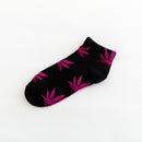 1 Pair Fashion Men Socks Cotton Weed Colorful Male Soft Breathable Short Ankle Socks Maple Leaf Casual Socks Sox Calcetines