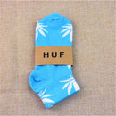 1 Pair Fashion Men Socks Cotton Weed Colorful Male Soft Breathable Short Ankle Socks Maple Leaf Casual Socks Sox Calcetines