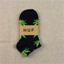 1 Pair Fashion Men Socks Cotton Weed Colorful Male Soft Breathable Short Ankle Socks Maple Leaf Casual Socks Sox Calcetines