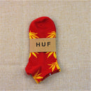 1 Pair Fashion Men Socks Cotton Weed Colorful Male Soft Breathable Short Ankle Socks Maple Leaf Casual Socks Sox Calcetines