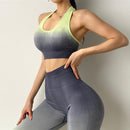 New ombre seamless leggings for women high waist yoga pants sexy booty legging scrunch butt pink fitness legging sports tights