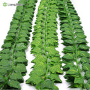 230cm green silk artificial Hanging ivy leaf plants vines leaves 1Pcs diy For Home Bathroom Decoration Garden Party Decor
