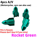 4Pcs Bike Wheel Tire Covered Car Motorcycle Truck Universal Tube Tyre Bicycle AV SV American AIR Valve Cap Dustproof 10 Colors
