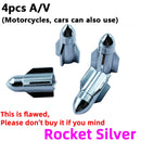 4Pcs Bike Wheel Tire Covered Car Motorcycle Truck Universal Tube Tyre Bicycle AV SV American AIR Valve Cap Dustproof 10 Colors
