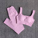 Women's Sportswear Fitness Yoga Sets High Waist Sports Leggings Sports Bra Gym Clothing Workout Set Sport Suit