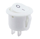 1pc Red Black White ON/OFF Round Rocker Toggle Switch 6A/250VAC 10A 125VAC Power switch cap with Plastic Push Button Switch 2PIN