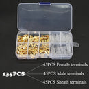 270/135/120pcs 2.8/4.8/6.3mm Crimp Terminals Insulated Seal Electrical Wire Connectors Crimp Terminal Connector Assortment Kit