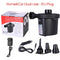 2020 New Electric Air Pump Potable Inflatable Compressor For Mattress Swimming Pool Fast Air Filling Inflator Blower 3 Nozzles
