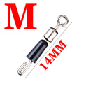 20pcs/Lot Bearing Swivel Fishing Hook Fast Connector Solid Rings Rolling Fishing Line Quick Link Carp Fishing Accessories