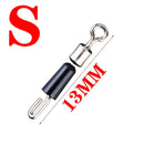 20pcs/Lot Bearing Swivel Fishing Hook Fast Connector Solid Rings Rolling Fishing Line Quick Link Carp Fishing Accessories