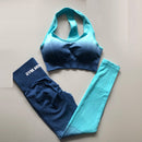 New ombre seamless leggings for women high waist yoga pants sexy booty legging scrunch butt pink fitness legging sports tights