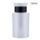 60/100/120/150/180/200ml Push Down Empty Pump Dispenser For Nail Polish Remover Alcohol Clear Bottle Storage Bottle
