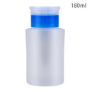 60/100/120/150/180/200ml Push Down Empty Pump Dispenser For Nail Polish Remover Alcohol Clear Bottle Storage Bottle