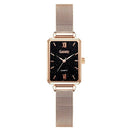 Gaiety Women Fashion Quartz Watch Bracelet Set Green Dial Luxury Women Watches Simple Rose Gold Mesh Ladies Watch Dropshipping