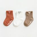 3 Pairs/Lot Infant Sock Cute Cartoon Newborn Baby Socks Dispensing Glue Non-slip Boys Girls Baby Socks Floor Socks Kids Sock