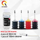 30ML Refill Dye Ink Kit For Epson Canon HP Brother Lexmark DELL Kodak Inkjet Printer Cartridge Printer for hp 302 301 652 21 901