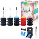 30ML Refill Dye Ink Kit For Epson Canon HP Brother Lexmark DELL Kodak Inkjet Printer Cartridge Printer for hp 302 301 652 21 901