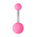 1-10PCs Colorful Acrylic Belly Bars Pircing Navel Ring Stud Women Piercing Belly Button Surgical Steel Post Sexy Piercings 14G