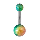 1-10PCs Colorful Acrylic Belly Bars Pircing Navel Ring Stud Women Piercing Belly Button Surgical Steel Post Sexy Piercings 14G