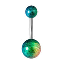 1-10PCs Colorful Acrylic Belly Bars Pircing Navel Ring Stud Women Piercing Belly Button Surgical Steel Post Sexy Piercings 14G